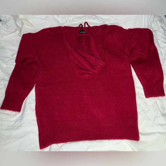 S.Christina Maroon/Red Cashmere Hoodie - Picture 2 of 8